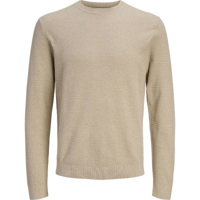блуза,мъжки,пуловери,дамски,пуловери,jack,&,jones,bluriley,knit,sweater,beige,(lemon,pepper,twist)