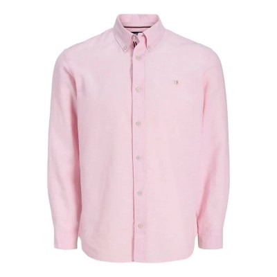 риза,с,дълъг,ръкав,дамски,ризи,мъжки,ризи,jack,&,jones,blusummer,linen,shield,long,sleeve,shirt,pink,(candy,pink,regular,fit)