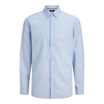 риза,с,дълъг,ръкав,дамски,ризи,мъжки,ризи,jack,&,jones,blusummer,linen,shield,long,sleeve,shirt,blue,(chambray,blue,regular,fit)