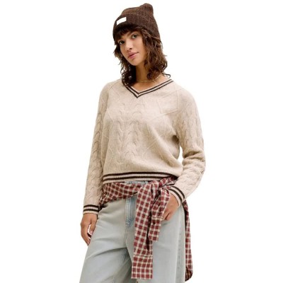 блуза,дамски,пуловери,дамски,плетени,дрехи,jack,&,jones,brianna,knit,jjxx,v,neck,sweater,beige,(feather,gray)