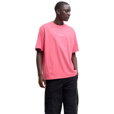 тениска,мъжки,тениски,дамски,тениски,jack,&,jones,cover,script,back,short,sleeve,t,shirt,pink,(hot,pink)