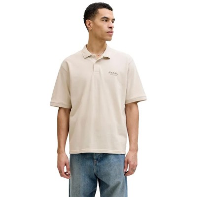 дамски,блузи,с,яка,мъжки,блузи,с,яка,jack,&,jones,earchive,graphic,short,sleeve,polo,beige,(moonbeam)