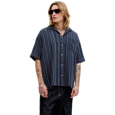риза,с,къс,ръкав,дамски,ризи,мъжки,ризи,jack,&,jones,ebradley,striped,resort,short,sleeve,shirt,blue,(navy,blazer)
