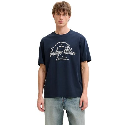 тениска,мъжки,тениски,дамски,тениски,jack,&,jones,edenver,graphic,short,sleeve,t,shirt,blue,(navy,blazer,navy)