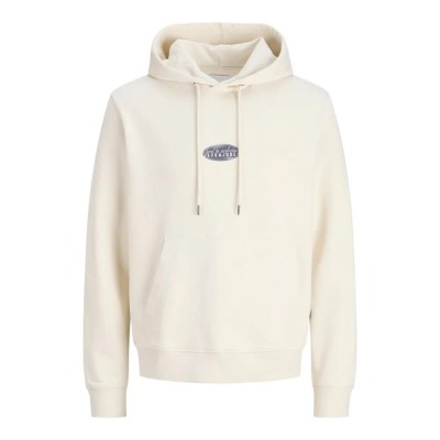 суичър,мъжки,пуловери,jack,&,jones,edetroit,hoodie,beige,(antique,white)