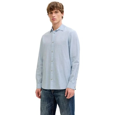 риза,с,дълъг,ръкав,дамски,ризи,мъжки,ризи,jack,&,jones,esummer,linen,blend,long,sleeve,shirt,blue,(celestial,blue)