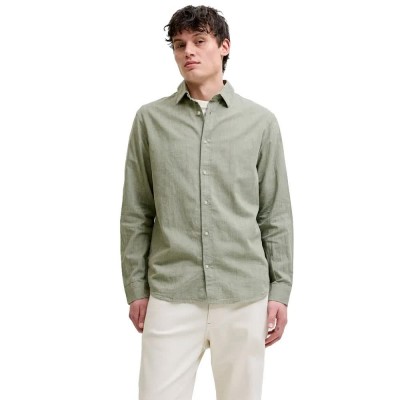 риза,с,дълъг,ръкав,дамски,ризи,мъжки,ризи,jack,&,jones,esummer,linen,blend,long,sleeve,shirt,green,(new,sage)