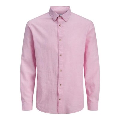 риза,с,дълъг,ръкав,дамски,ризи,мъжки,ризи,jack,&,jones,esummer,linen,blend,long,sleeve,shirt,pink,(prism,pink)
