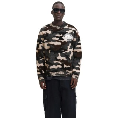 блуза,мъжки,пуловери,дамски,пуловери,jack,&,jones,fade,knit,sweater,multicolor,(asphalt,camo)