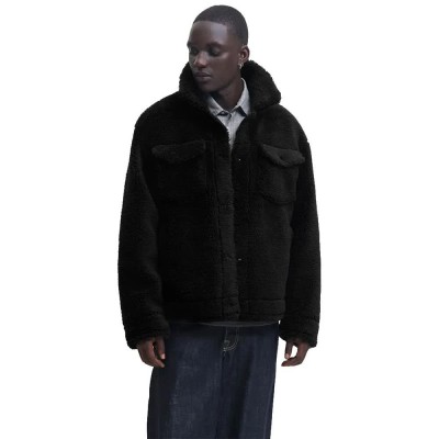 яке,мъжки,якета,дамски,якета,и,палта,jack,&,jones,fade,teddy,trucker,jacket,black,(black)