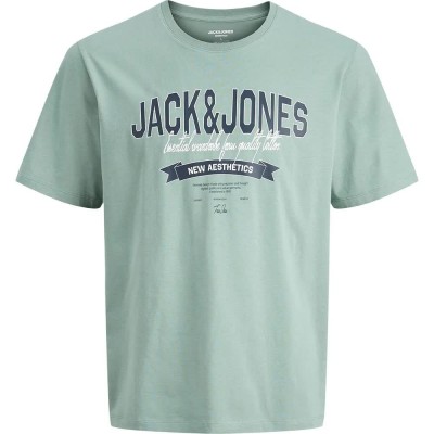 тениска,мъжки,тениски,дамски,тениски,jack,&,jones,logo,short,sleeve,t,shirt,green,(mineral,blue)