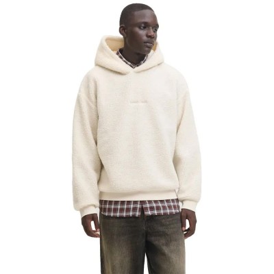 суичър,мъжки,пуловери,jack,&,jones,norrebro,teddy,hoodie,beige,(oatmeal)