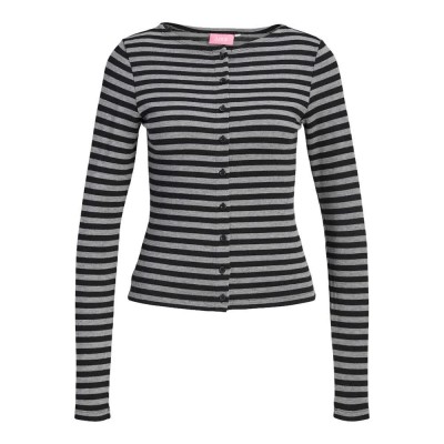 жилетка,мъжки,пуловери,дамски,пуловери,jack,&,jones,paula,stripe,jjxx,cardigan,black,grey,(black,grey)