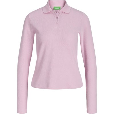 дамски,блузи,с,яка,мъжки,блузи,с,яка,jack,&,jones,olivia,jjxx,long,sleeve,polo,pink,(pink,lady)