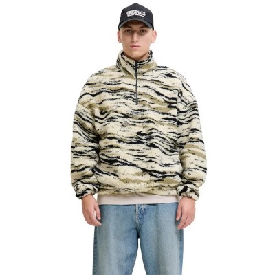 блуза,мъжки,пуловери,jack,&,jones,skin,teddy,t25,half,zip,sweatshirt,beige,(oatmeal)