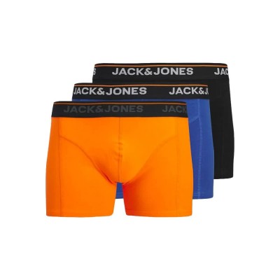 боксерки,мъжко,бельо,jack,&,jones,theodore,solid,trunks,boxers,3,units,multicolor,(beaucoup,blue,orange,peel,black)