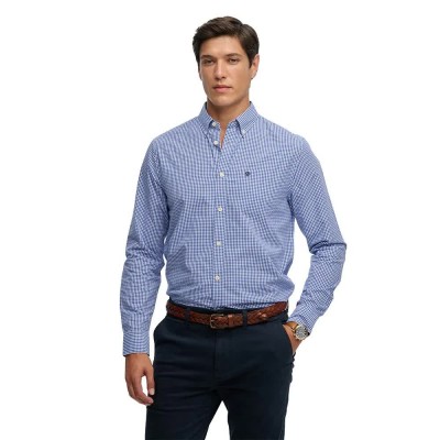 риза,с,дълъг,ръкав,дамски,ризи,мъжки,ризи,superdry,preppy,poplin,long,sleeve,shirt,blue,(montauk,navy,gingham)