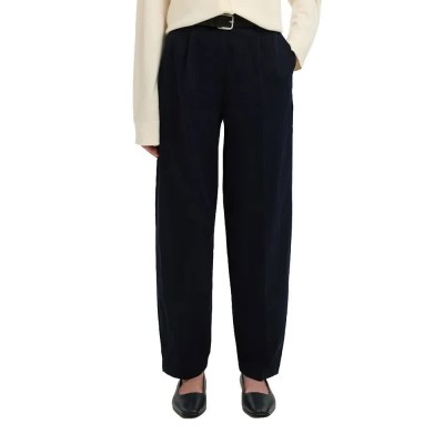 панталони,дамски,панталони,selected,barrel,mille,high,waist,pants,blue,(dark,sapphire)