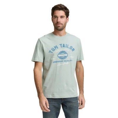 тениска,мъжки,тениски,дамски,тениски,tom,tailor,1037735,logo,short,sleeve,t,shirt,grey,(soft,greyish,green)