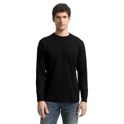 тениска,мъжки,тениски,дамски,тениски,tom,tailor,1048597,long,sleeve,t,shirt,black,(black)