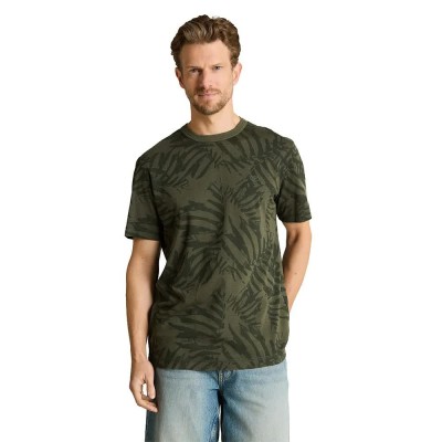 тениска,мъжки,тениски,дамски,тениски,tom,tailor,1050216,short,sleeve,t,shirt,green,(green,tonal,leaf,design)