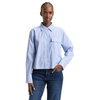 риза,с,дълъг,ръкав,дамски,ризи,мъжки,ризи,tom,tailor,1050270,long,sleeve,shirt,blue,(blue,white,strripe)