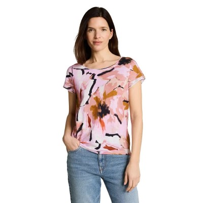 тениска,мъжки,тениски,дамски,тениски,tom,tailor,1050423,short,sleeve,t,shirt,multicolor,(big,abstract,flower,print)