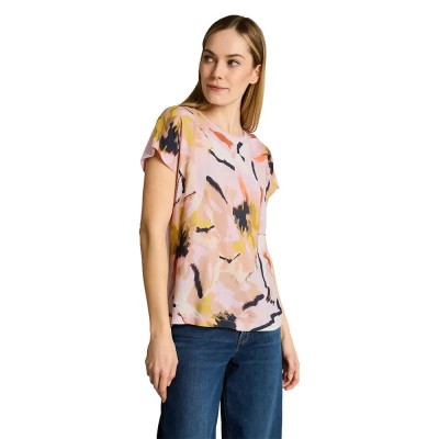 тениска,мъжки,тениски,дамски,тениски,tom,tailor,1050445,short,sleeve,t,shirt,multicolor,(big,abstract,flower,print)