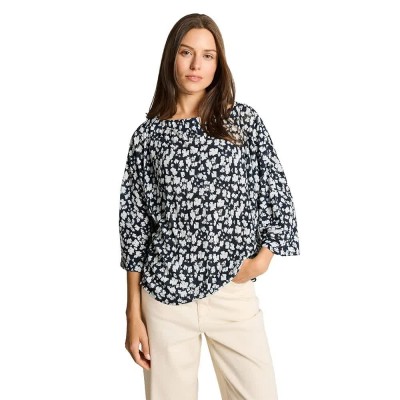 тениска,мъжки,тениски,дамски,тениски,tom,tailor,1050448,3,4,sleeve,t,shirt,blue,(blue,ginkgo,minimal)