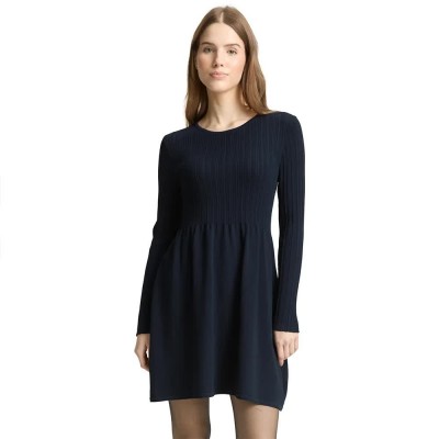 рокля,дамски,поли,и,рокли,tom,tailor,1050583,long,sleeve,dress,blue,(sky,captain,blue)