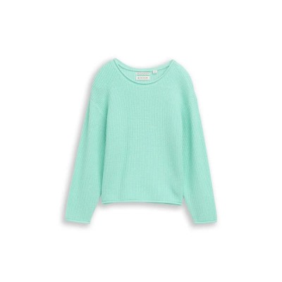 блуза,мъжки,пуловери,дамски,пуловери,tom,tailor,1050658,sweater,blue,(light,mint)