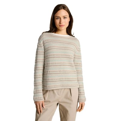 блуза,мъжки,пуловери,дамски,пуловери,tom,tailor,1050785,sweater,beige,(mint,beige,stripe)