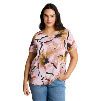 тениска,мъжки,тениски,дамски,тениски,tom,tailor,1050881,short,sleeve,t,shirt,pink,(big,abstract,flower,print)
