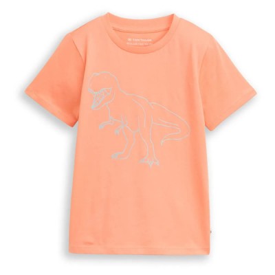 тениска,мъжки,тениски,дамски,тениски,tom,tailor,glow,in,the,dark,printed,short,sleeve,t,shirt,orange,(bright,coral)