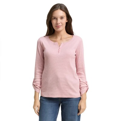 тениска,мъжки,тениски,дамски,тениски,tom,tailor,henley,long,sleeve,t,shirt,pink,(offwhite,pink,small,stripe)