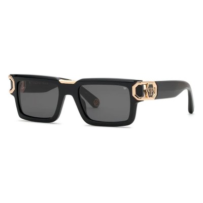 слънчеви,очила,слънчеви,очила,philipp,plein,spp206m,54700y,54x20x145,mm,sunglasses,black,(shiny,black)