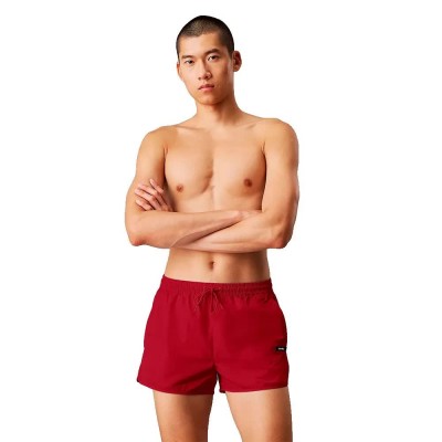 бански,гащета,мъжки,бански,костюми,calvin,klein,essential,swimming,shorts,red,(quaint,berry)
