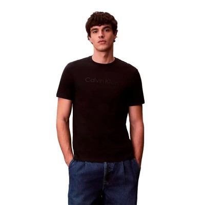 тениска,мъжки,тениски,дамски,тениски,calvin,klein,graphic,logo,short,sleeve,t,shirt,black,(black)
