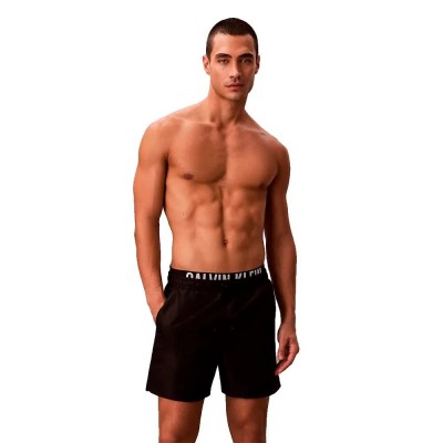 бански,гащета,мъжки,бански,костюми,calvin,klein,lv00n61015,5´´,swimming,boxer,black,(black,white,logo)