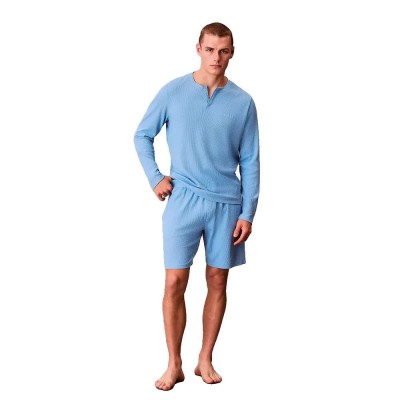 къси,панталони,мъжки,пижами,calvin,klein,lv00nm2908,pyjama,shorts,blue,(gulf,blue)