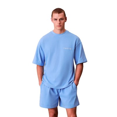 пижама,мъжки,пижами,calvin,klein,lv00nm2949,short,sleeve,pyjama,blue,(blue,descent)