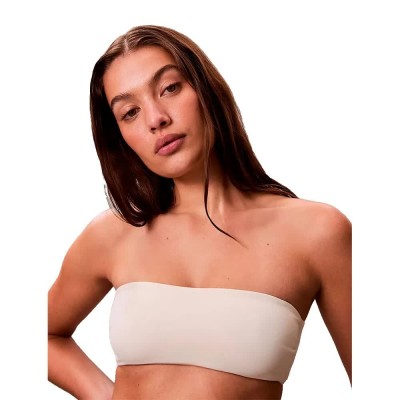 дамски,бански,костюми,calvin,klein,lv00q62845,bandeau,bikini,top,white,(antique,white)