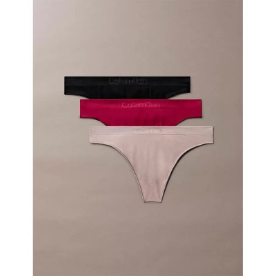 дамско,бельо,дамски,бикини,и,танкини,calvin,klein,lv00qd5211,thong,3,units,multicolor,(black,mink,beet,red)