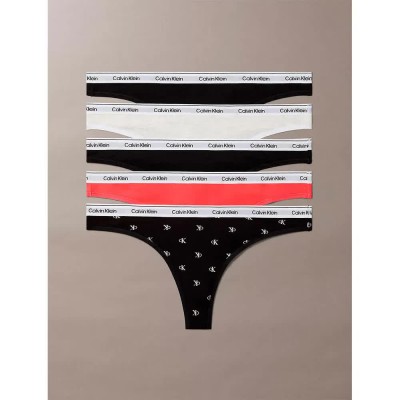 дамско,бельо,дамски,бикини,и,танкини,calvin,klein,lv00qd5221,thong,5,units,multicolor,(black,black,snow,heather,punch,p)