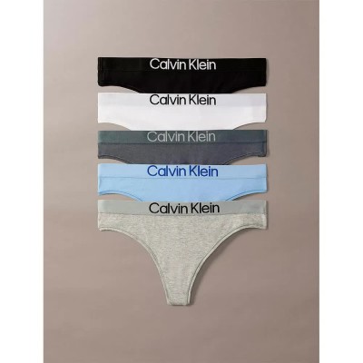 дамско,бельо,дамски,бикини,и,танкини,calvin,klein,lv00qd5331,thong,5,units,multicolor,(black,white,grey,heather,frozen,fio)