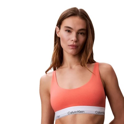 бюстие,дамско,бельо,дамски,бикини,и,танкини,calvin,klein,lv00qf8503,bralette,bra,orange,(coral,pop)