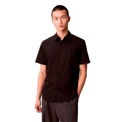 риза,с,къс,ръкав,мъжки,ризи,calvin,klein,lv04lb147g,short,sleeve,shirt,black,(black)