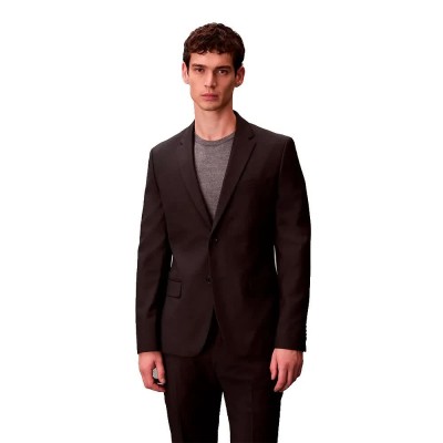 сако,мъжки,сака,calvin,klein,lv14le414g,slim,fit,blazer,brown,(charcoal,heather)