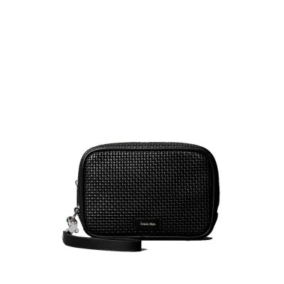 портфейли,и,портмонета,calvin,klein,embossed,pouch,wallet,black,(black)