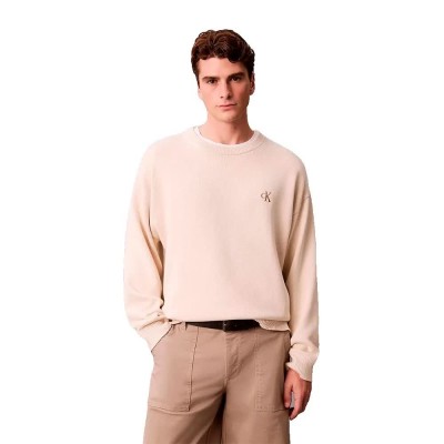 блуза,мъжки,пуловери,calvin,klein,jeans,easy,sweater,beige,(tofu)